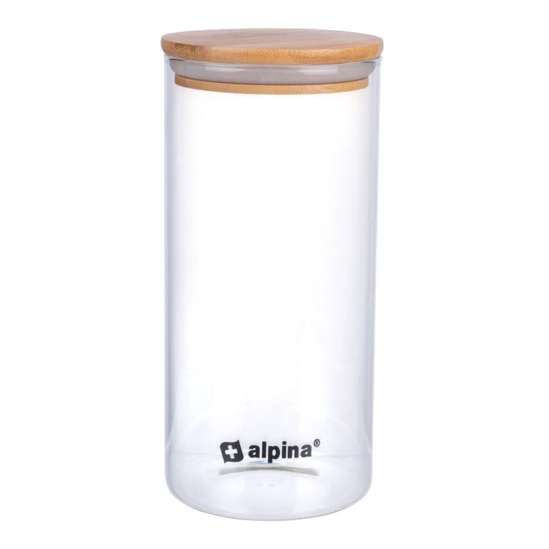 Alpina - Glass food container with lid 1250 ml 10 x 21 cm 1