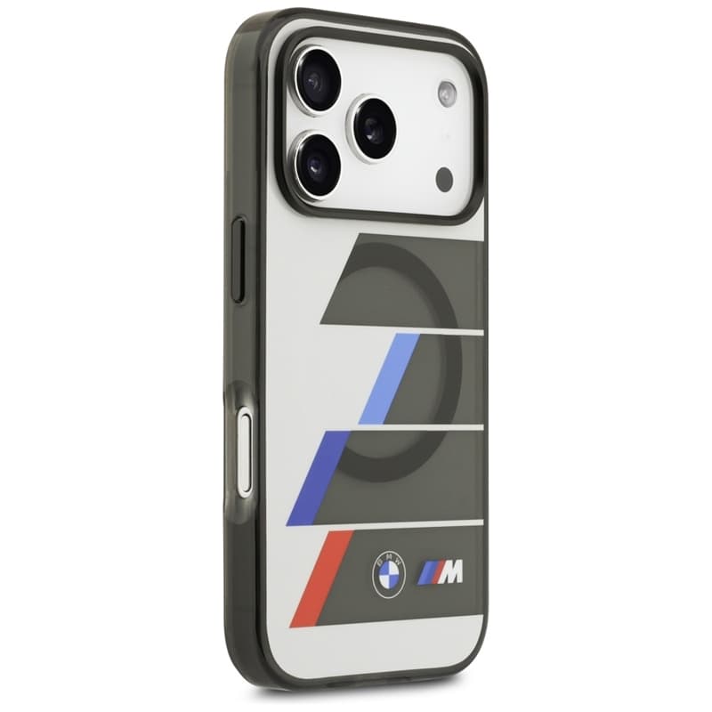 BMW M IML Metal Buttons Tricolor Lines MagSafe - Case iPhone 17 Pro (anthracite) 4