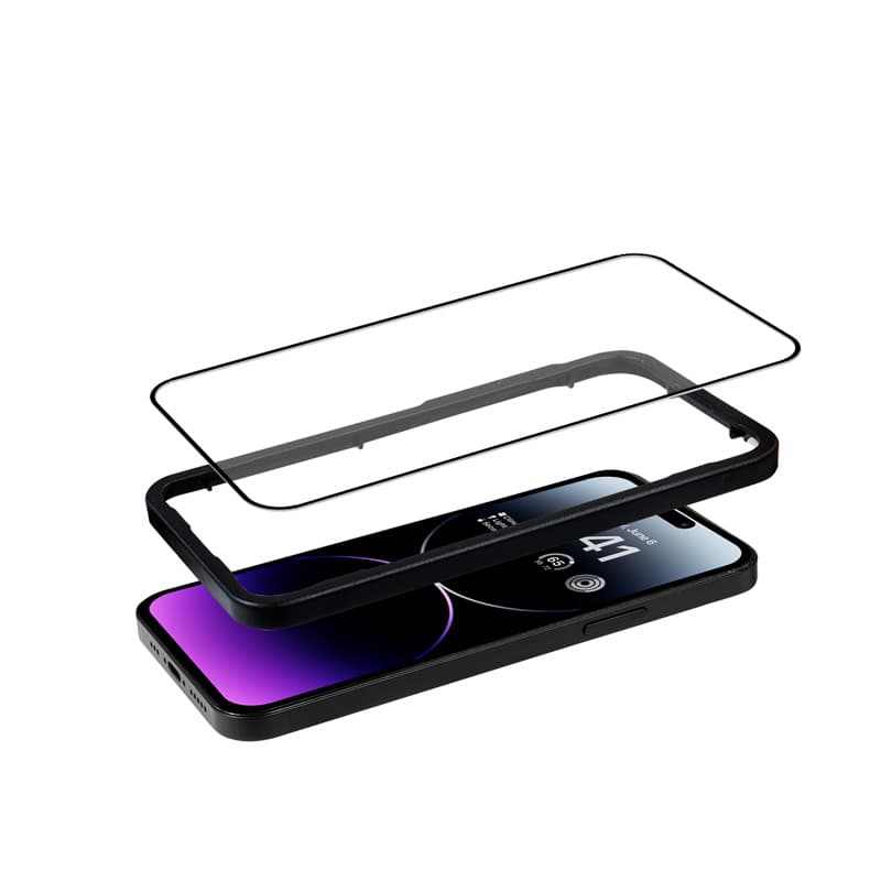 Crong Anti-Bacterial 3D Armor Glass - 9H Tempered Glass for the Full Screen iPhone 14 Pro Max + Installation Frame 3