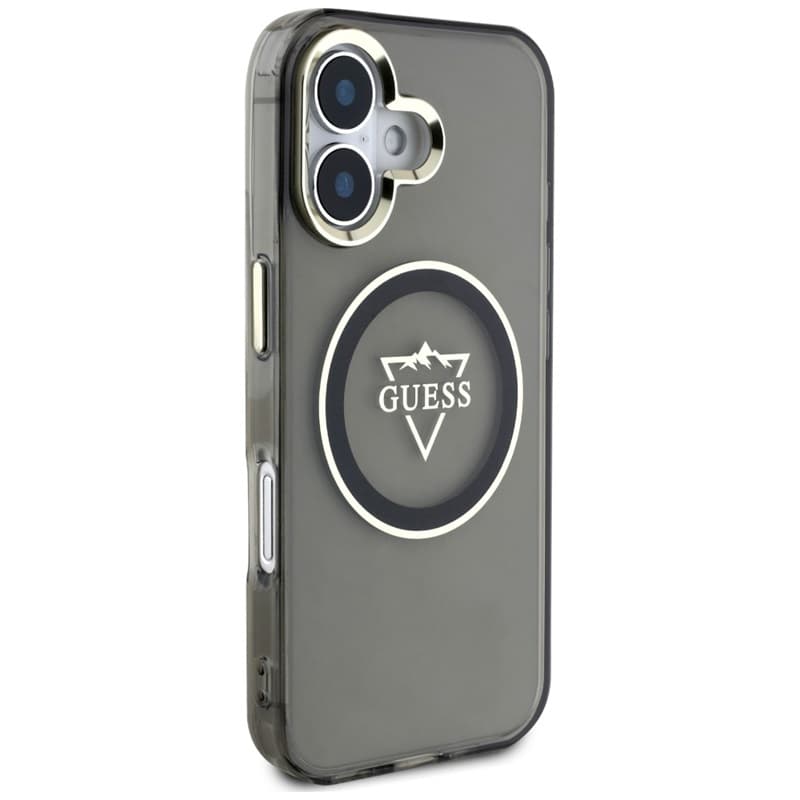 Guess IML Metal Mountain Logo MagSafe - Case for iPhone 16 (black) 4