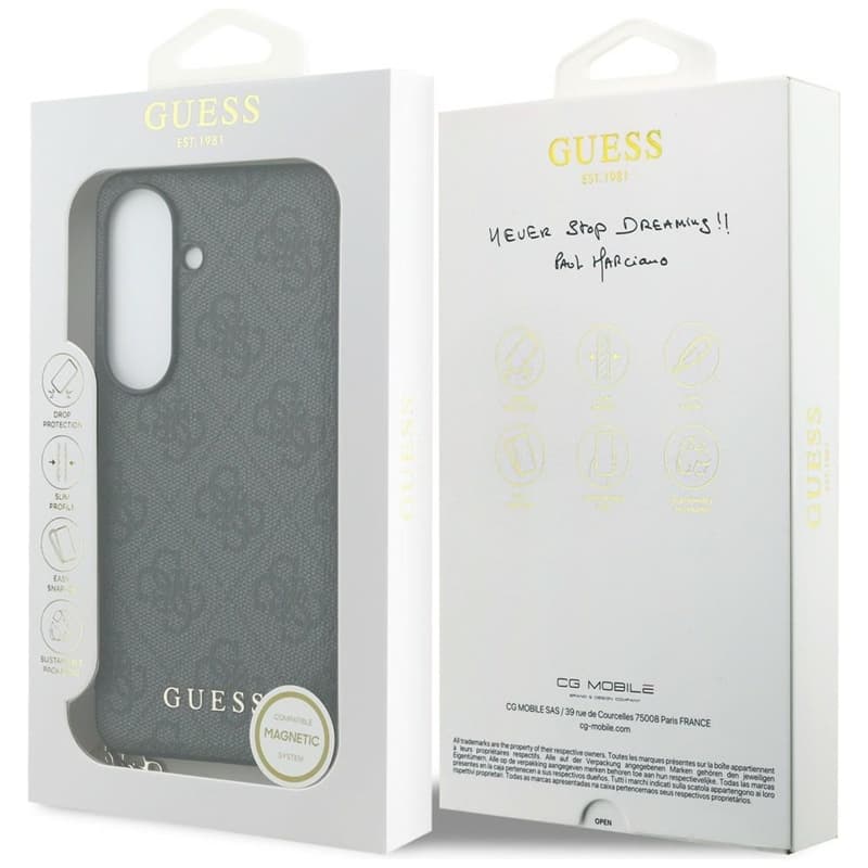 Guess 4G Classic Logo Charm MagSafe - Samsung Galaxy S26 Case (Black) 7