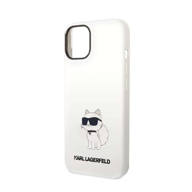 Karl Lagerfeld Silicone NFT Choupette - Case for iPhone 14 Plus (White) 6