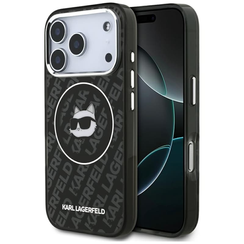 Karl Lagerfeld IML Choupette Head Logo MagSafe - Case for iPhone 17 Pro Max (black)