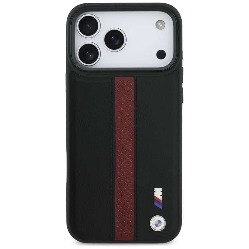BMW M Perforated Stripe Logo MagSafe - iPhone 17 Pro Max Case (Red) 3