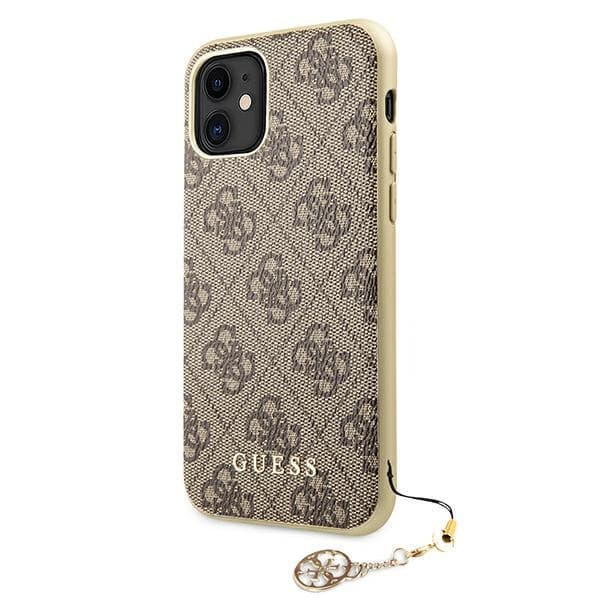 Guess 4G Charms Collection - Case for iPhone 11 (Brown) 2