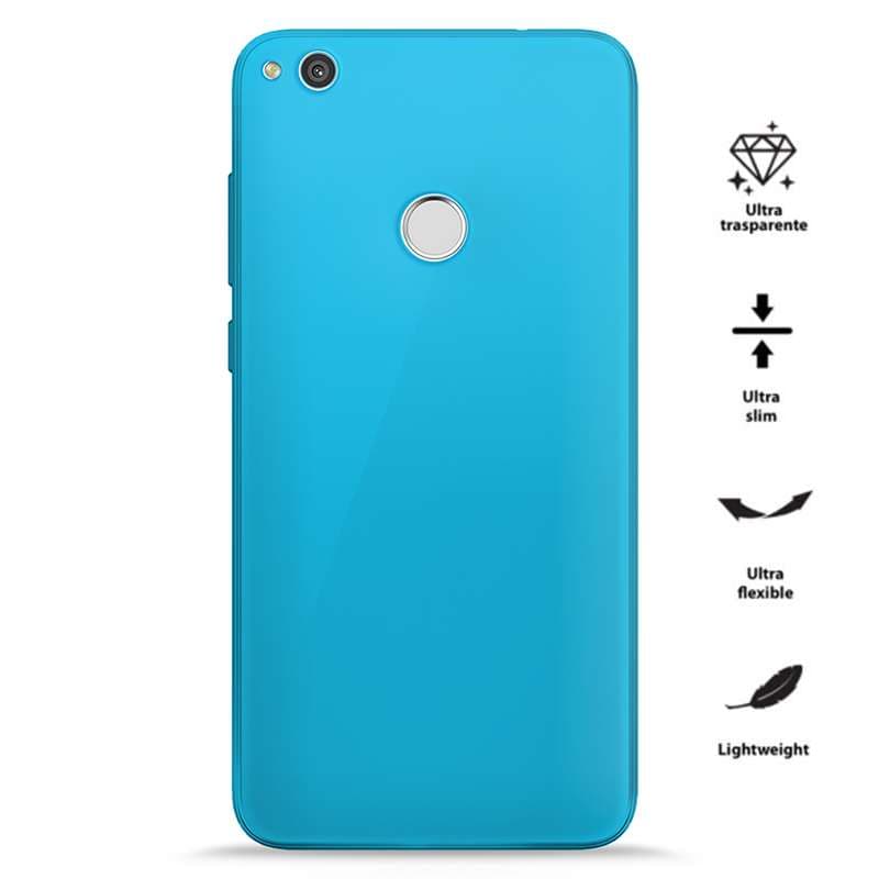 PURO 0.3 Nude - Case Huawei P8 Lite (2017) / Honor 8 Lite (Fluo Blue)