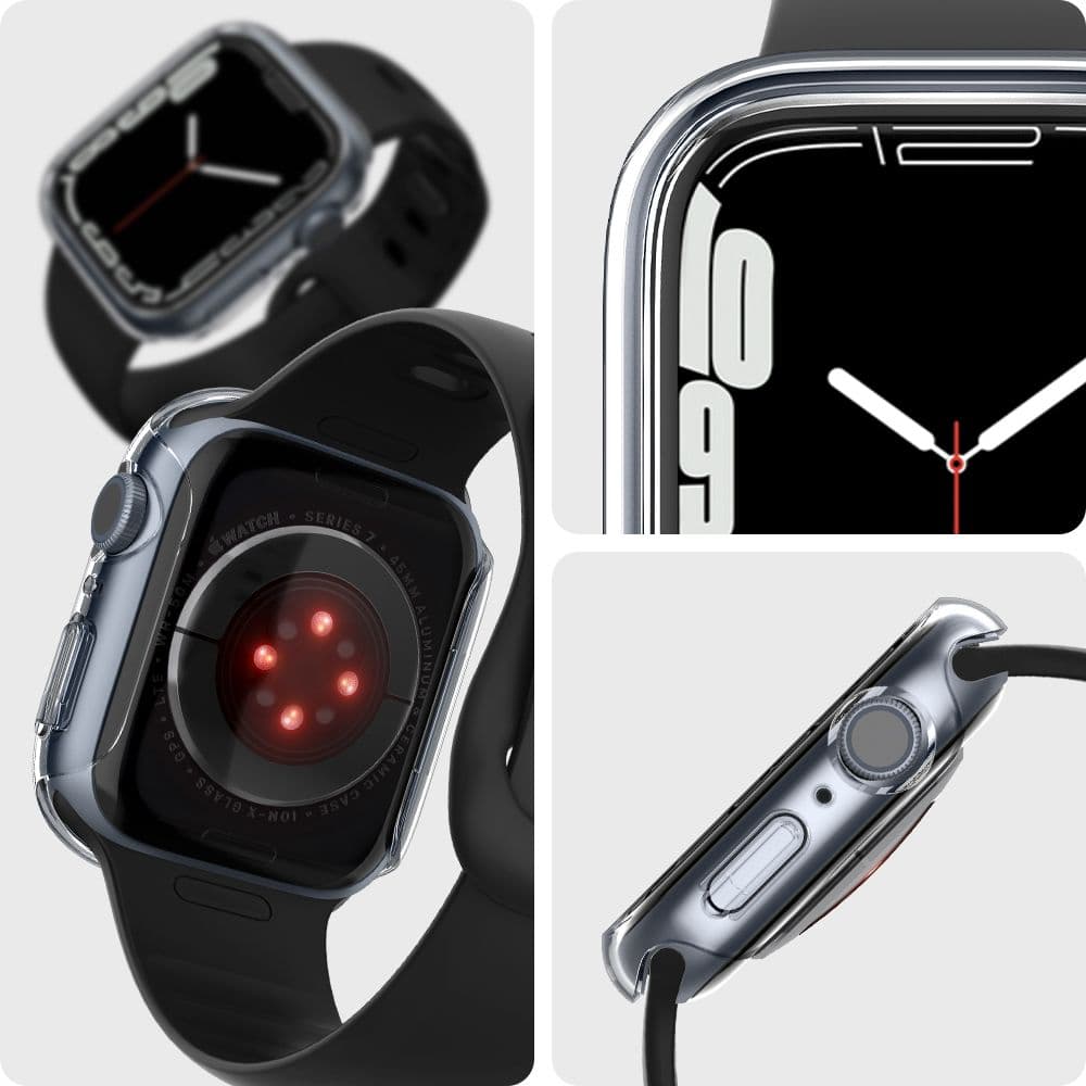 Spigen Thin Fit – Case for Apple Watch 8 / 7 45 mm (Crystal Clear) 8