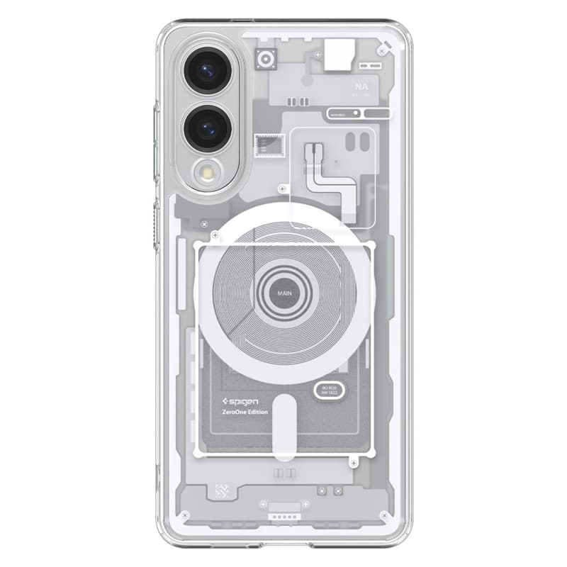 Spigen Ultra Hybrid Mag MagSafe - Case for Samsung Galaxy S25 Edge (Zero One White) 2