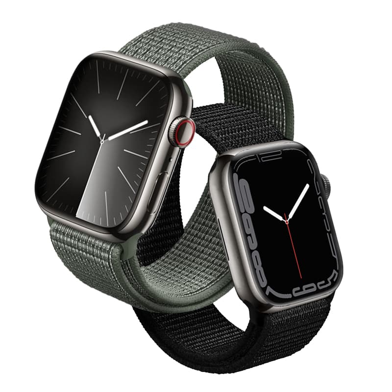 Crong Nylon - Sport Band for Apple Watch 44/45/46/49 mm (Military Green) 7