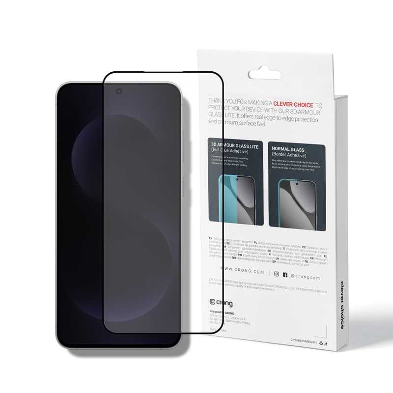Crong 3D Armor Glass Lite - Full Glue Tempered Glass for Samsung Galaxy A36 / A37 / A56 / A57 / S24 FE / S25 FE 1
