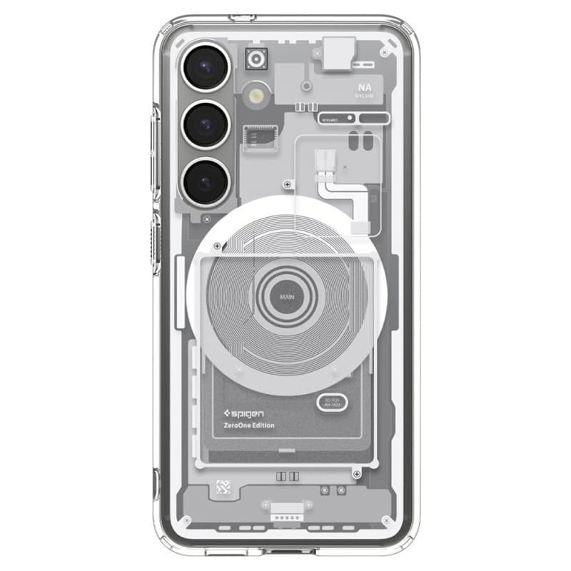 Spigen Ultra Hybrid Mag MagSafe - Case for Samsung Galaxy S25 (Zero One White) 2