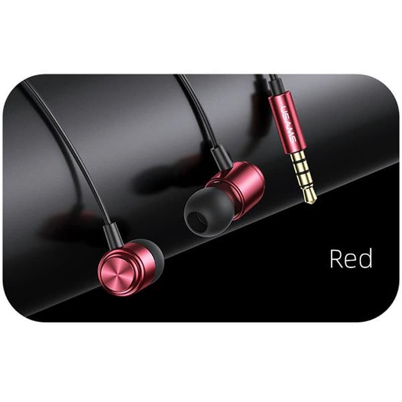 USAMS EP-44 - 3.5 mm stereo jack headphones (Red) 6