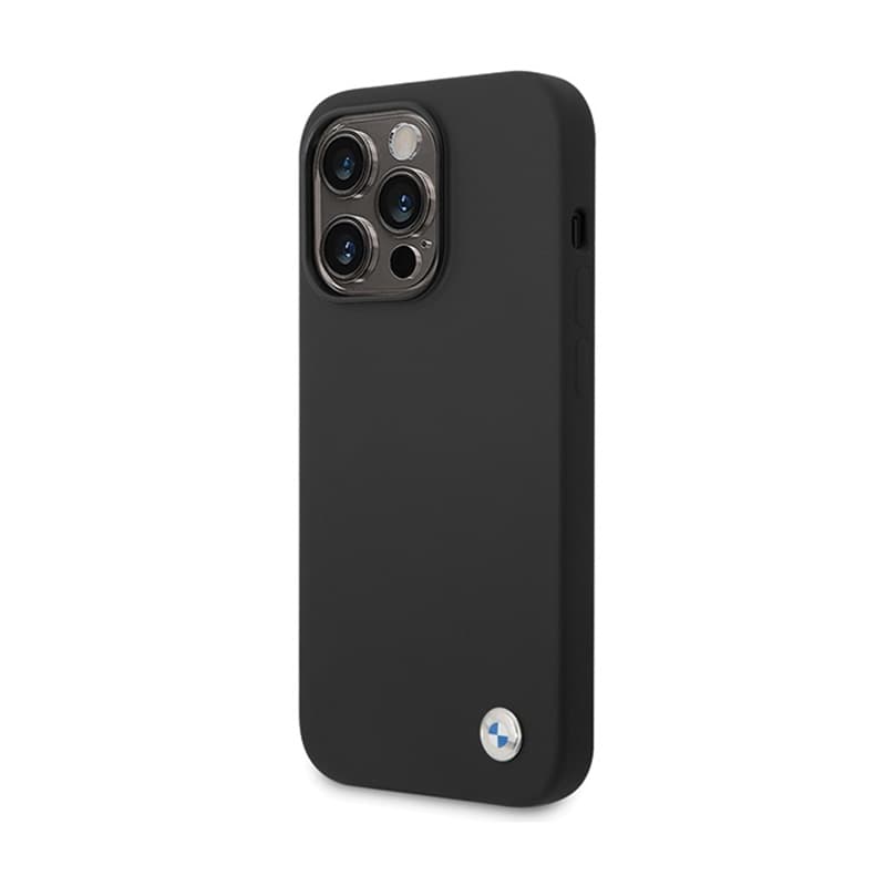BMW Silicone Metal Logo - Case for iPhone 15 Pro Max (Black) 2