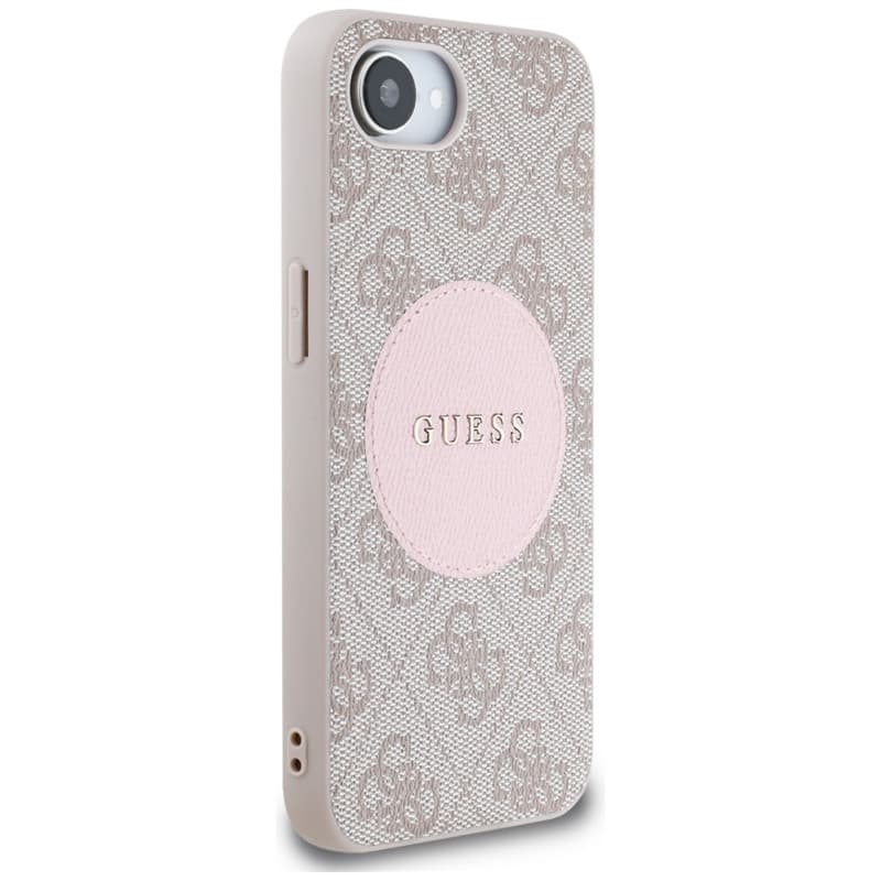 Guess 4G Circle Classic Logo MagSafe - Case for iPhone 16e (pink) 4