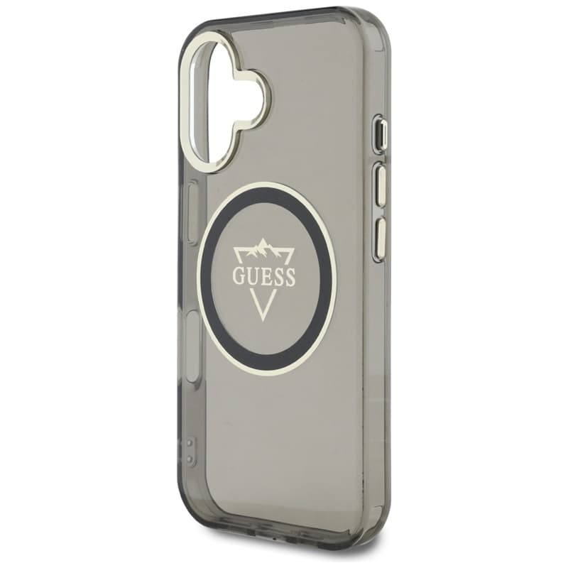 Guess IML Metal Mountain Logo MagSafe - Case for iPhone 16 (black) 6