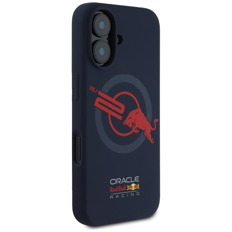 Red Bull HC Silicone Logo Red Lining MagSafe - iPhone 16 Case (Navy Blue) 4