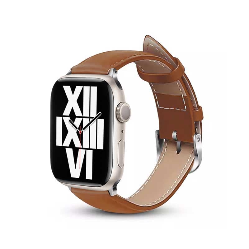Crong Noble Band - Genuine Leather Strap for Apple Watch 38/40/41/42 mm (Mocha) 1