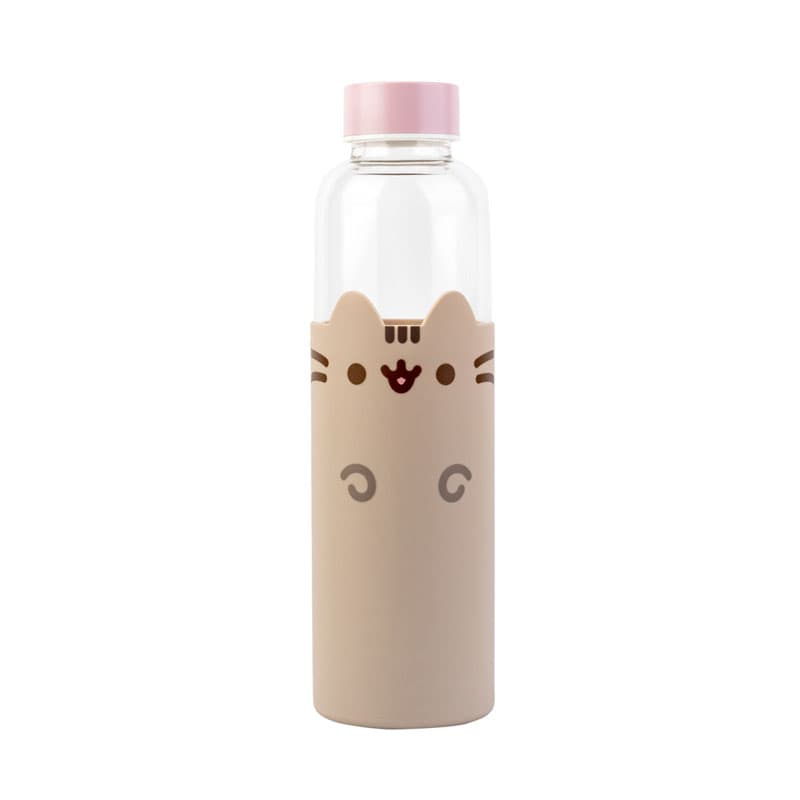 Pusheen - 500 ml Glass Water Bottle