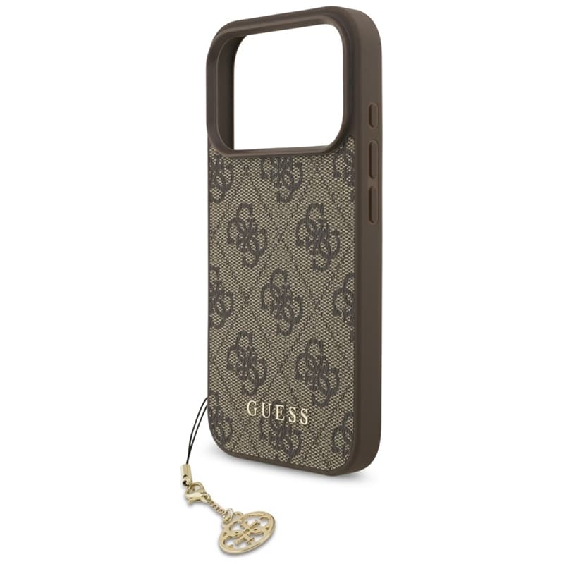 Guess 4G Charms Collection MagSafe - iPhone 17 Pro Case (Brown) 5