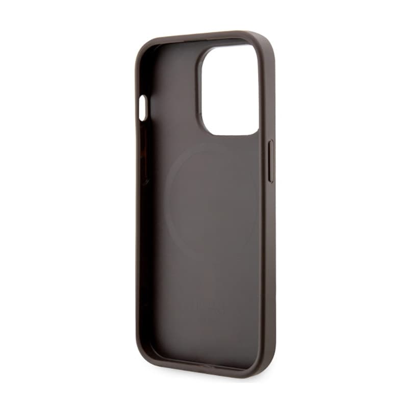 Guess 4G Printed Stripes MagSafe - Case for iPhone 14 Pro Max (Brown) 7
