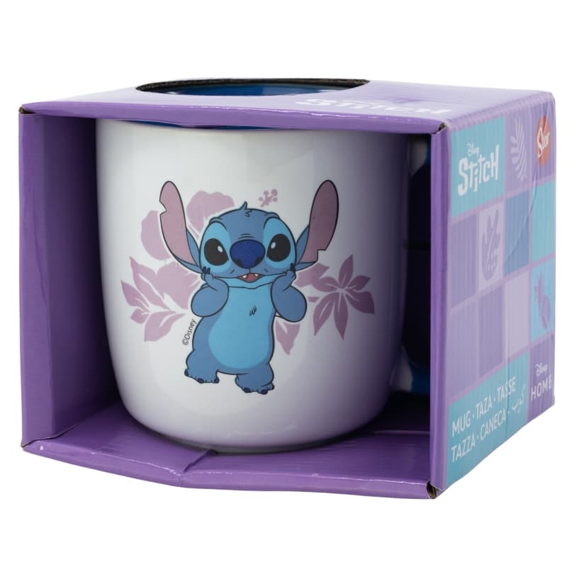 Disney Stitch - Ceramic mug in a gift box from the Flowers collection 380 ml 3