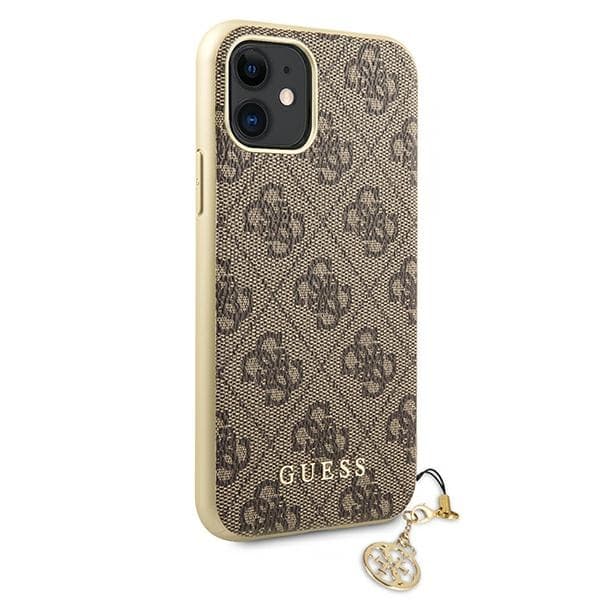 Guess 4G Charms Collection - Case for iPhone 11 (Brown) 3