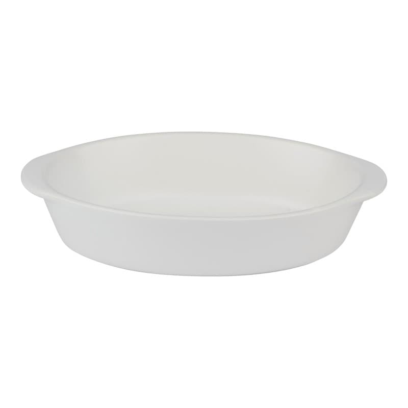 Alpina - Ceramic Oven-Resistant Baking Dish, Oval, 20x12x5 cm, 470 ml (White) 2