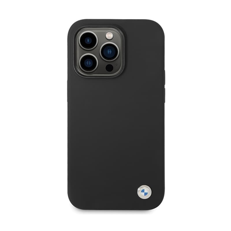 BMW Silicone Metal Logo - Case for iPhone 15 Pro Max (Black) 3
