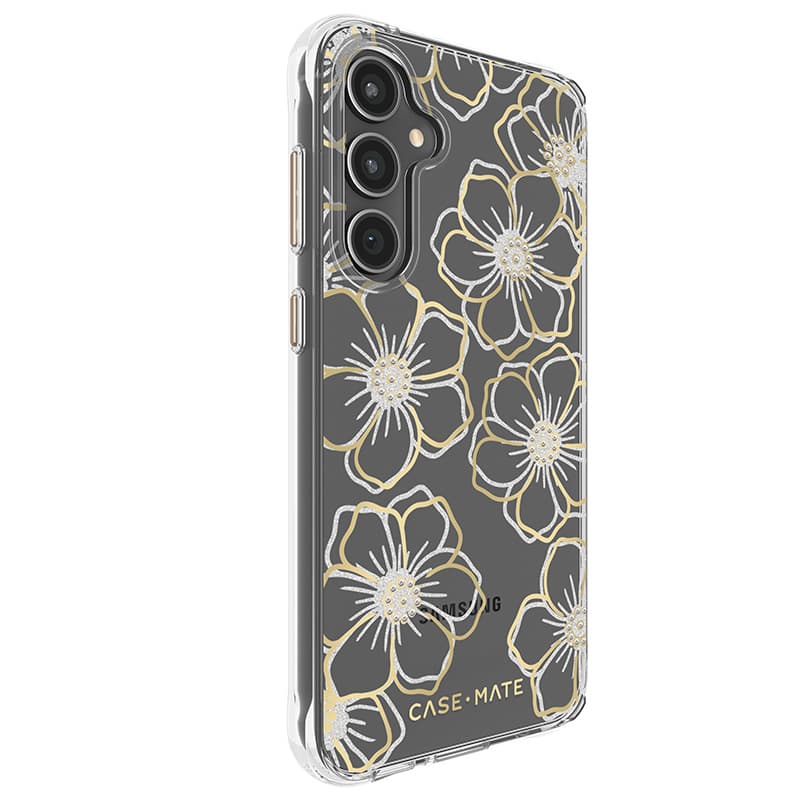 Case-Mate Floral Gems - Case for Samsung Galaxy S23 FE 5G (Gold) 2