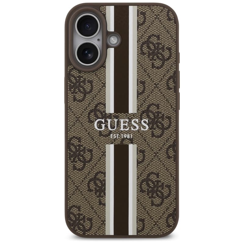 Guess 4G Printed Stripes MagSafe - Case iPhone 17 (brown) 3