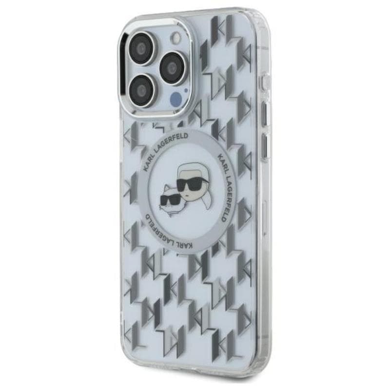 Karl Lagerfeld IML Monogram Karl & Choupette Head MagSafe - Case for iPhone 16 Pro Max (transparent) 2