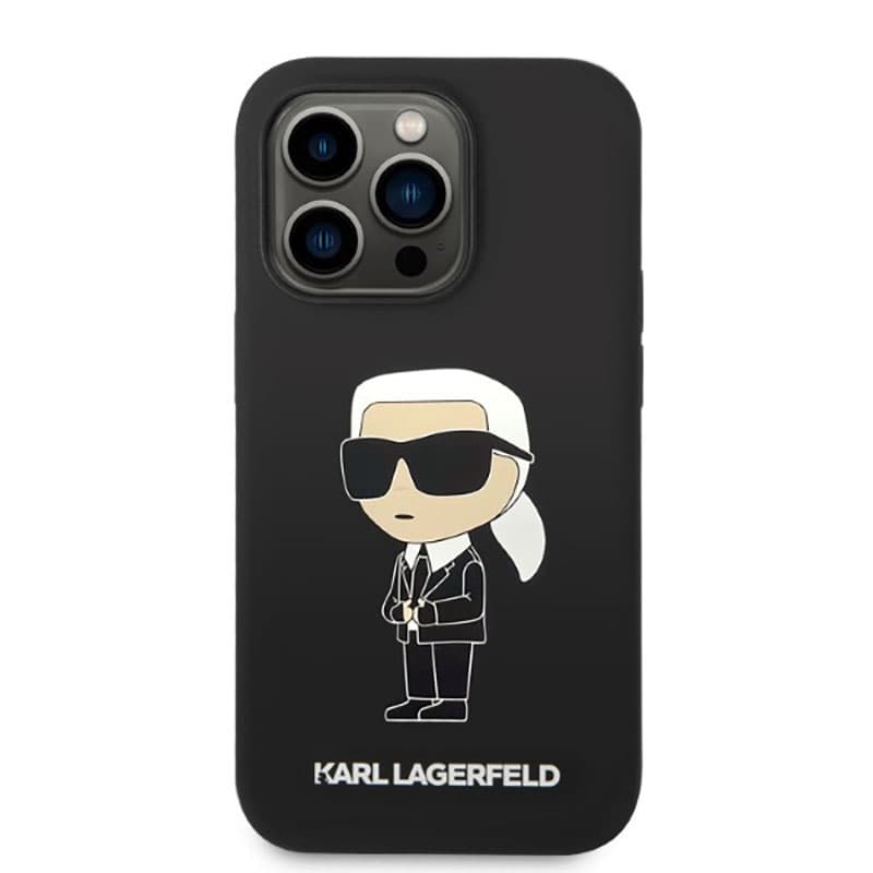 Karl Lagerfeld Silicone NFT Ikonik MagSafe - Case for iPhone 14 Pro Max (Black) 3