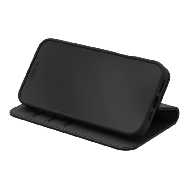 Moshi Overture MagSafe - 3-in-1 Leather Flip Case for iPhone 16 Pro Max (Charcoal Black) 4