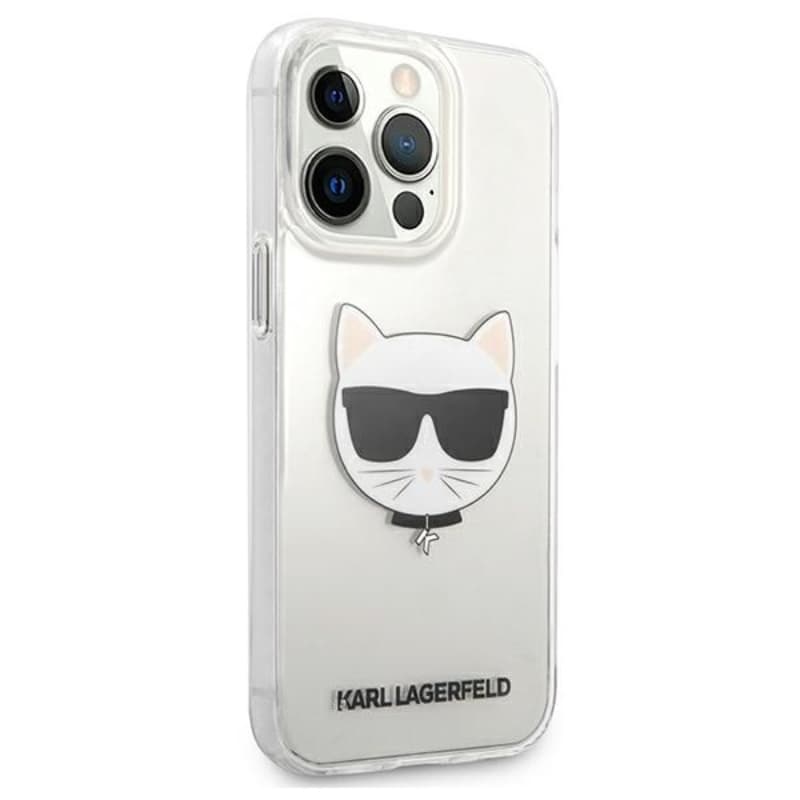 Karl Lagerfeld Choupette Head - Case for iPhone 13 Pro Max (Transparent) 4
