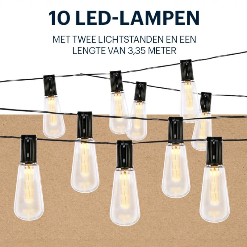 Grundig - Solar Garden LED Lights 3.35 m 3