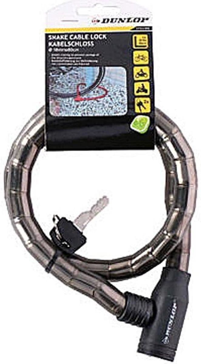 Dunlop anti-theft bicycle key lock (black) 1
