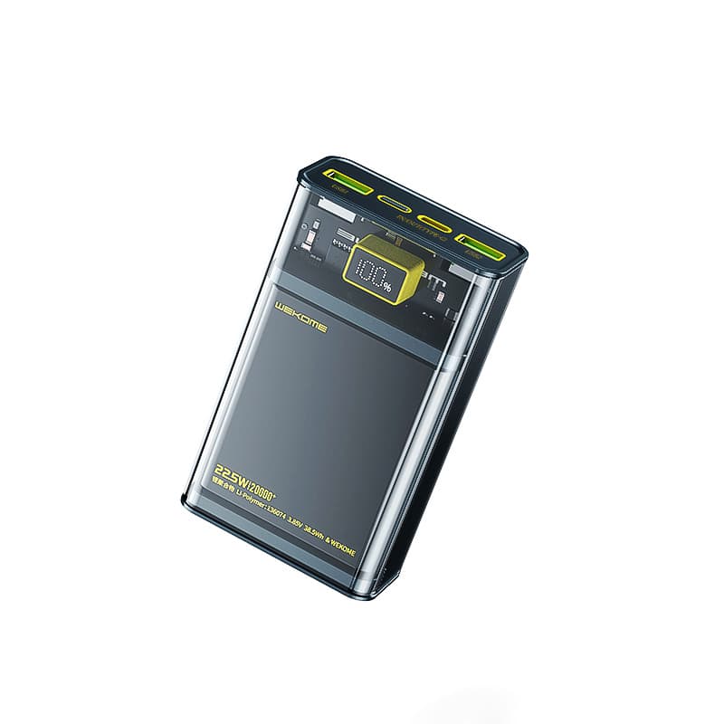 WEKOME WP-321 Vanguard Series - Power bank 20000 mAh Super Charging PD 20W + QC 22.5W (Black / Transparent) 1