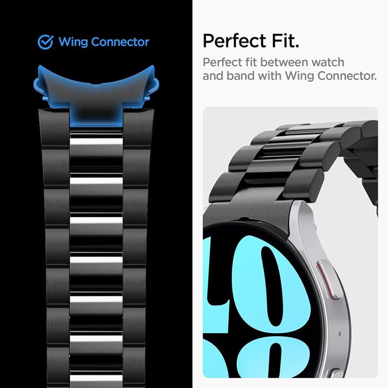 Spigen Modern Fit Band - Bracelet for Samsung Galaxy Watch 6 44 mm (Black) 2