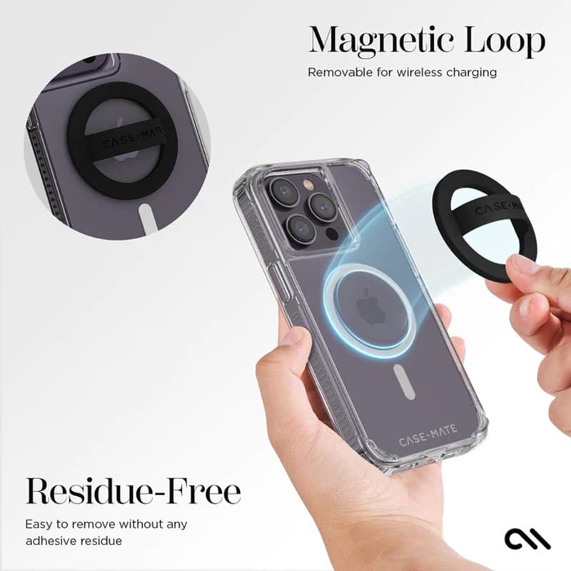 Case-Mate Magnetic Loop Grip - MagSafe finger holder (Black) 4