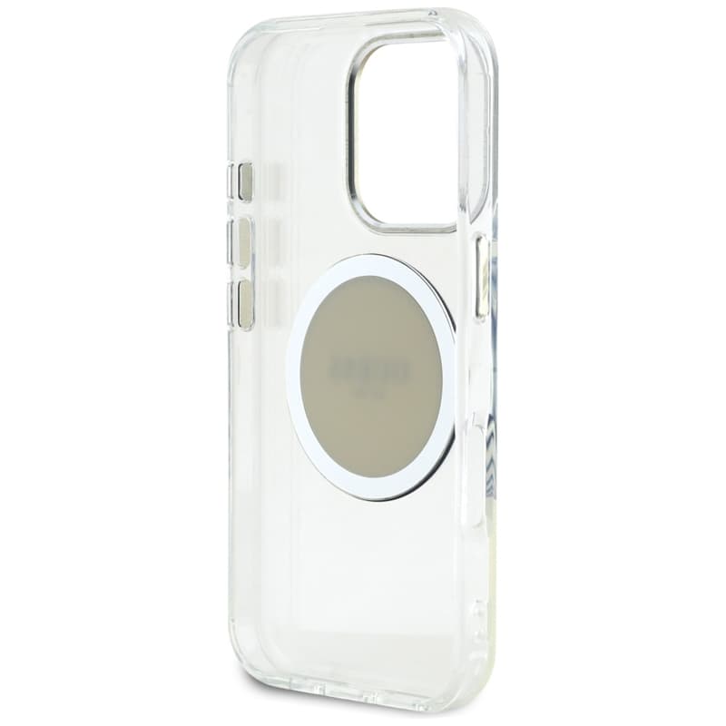 Guess IML Metal Colored Circle Classic Logo MagSafe - Case for iPhone 16 Pro (gray) 7