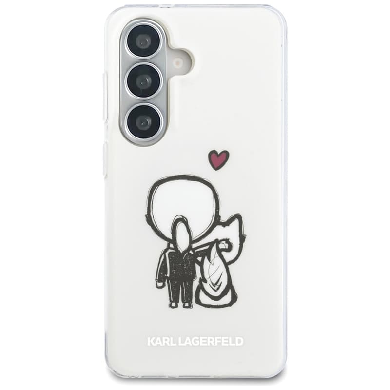Karl Lagerfeld IML Karl & Choupette MagSafe - Samsung Galaxy S26 Case (Clear) 3