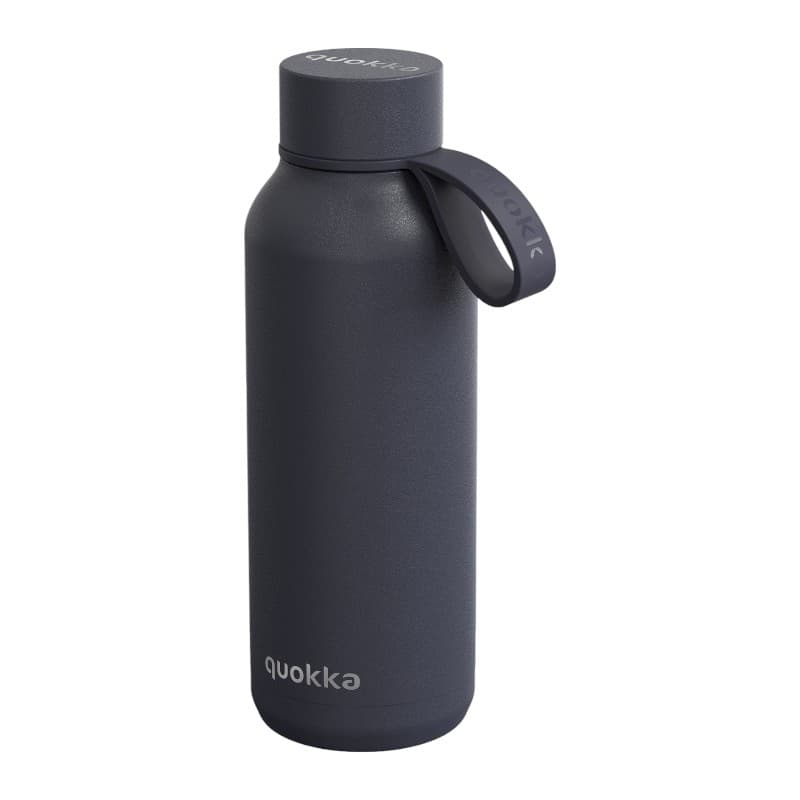 Quokka Solid With Strap - 510ml Stainless Steel Thermos Bottle with Strap (Slate) 1