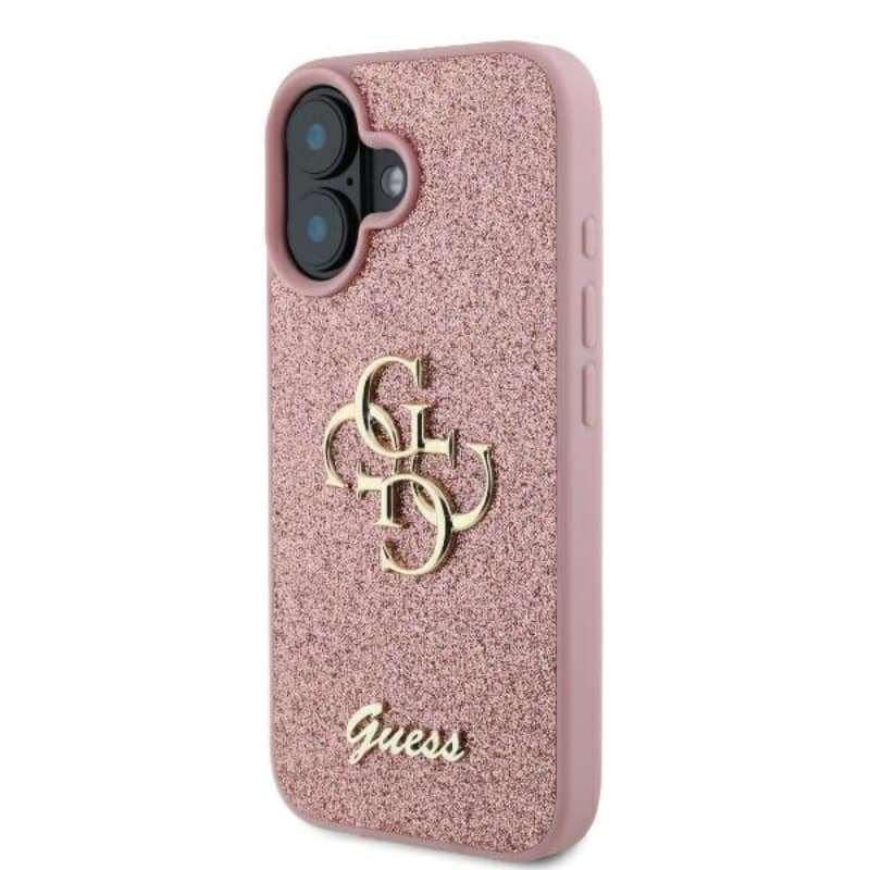 Guess Fixed Glitter Big 4G - Case for iPhone 16 Plus (pink) 2
