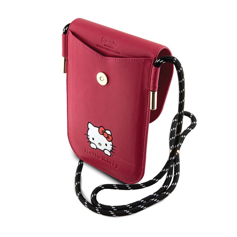 Hello Kitty Leather Daydreaming Cord - Phone crossbody bag (pink) 5