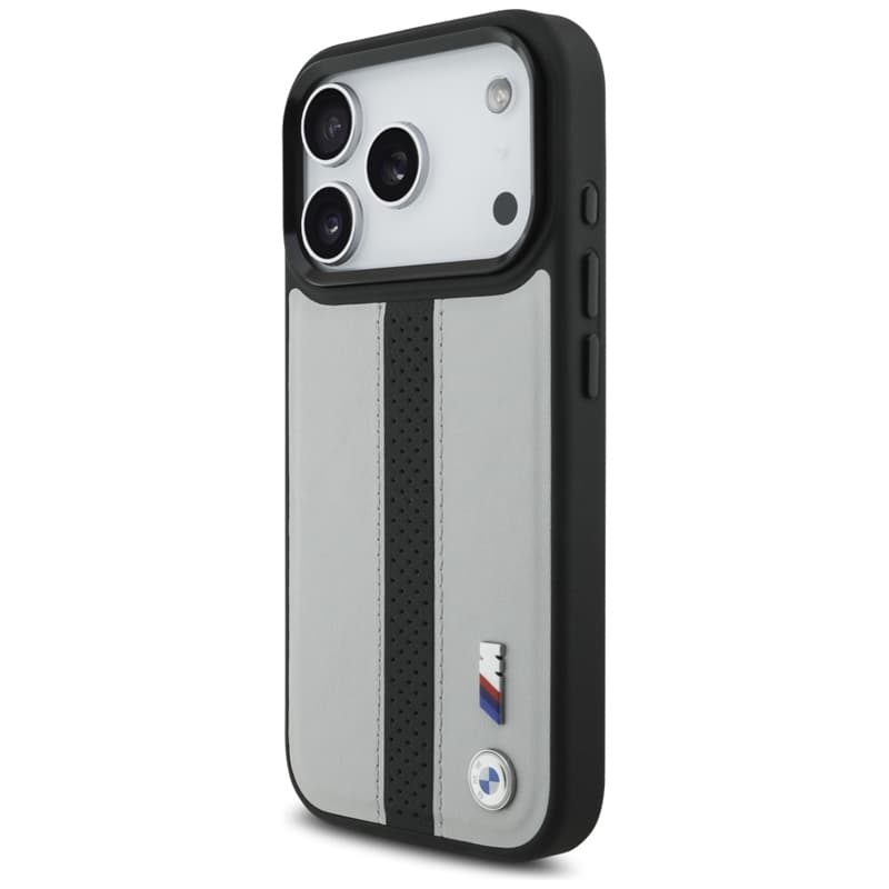 BMW M Perforated Stripe Logo MagSafe - iPhone 17 Pro Case (Gray) 2