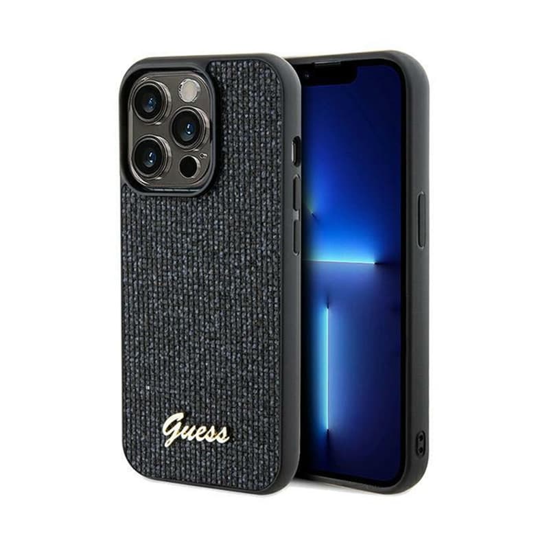 Guess Disco Metal Script - Case for iPhone 14 Pro Max (black) 1