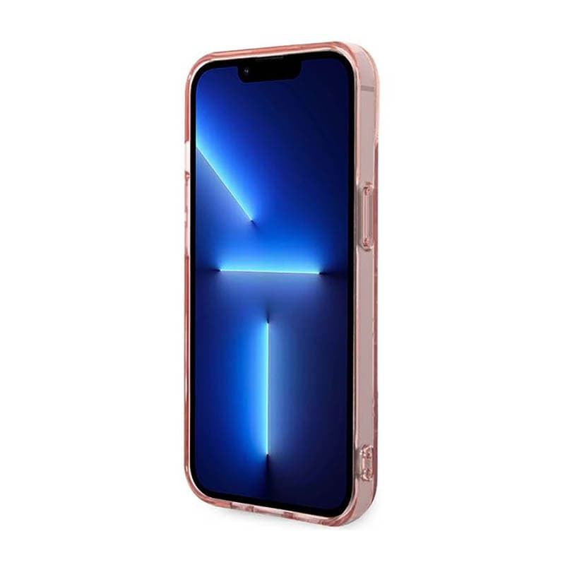 Karl Lagerfeld Mono Vertical Stripe - Case for iPhone 14 Plus (Pink) 5