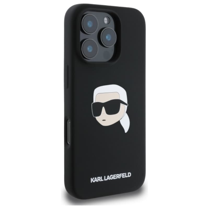 Karl Lagerfeld Silicone Karl Head Print MagSafe - Case iPhone 16 Pro (black) 4