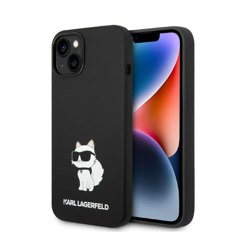 Karl Lagerfeld Silicone NFT Choupette - Case for iPhone 14 Plus (Black) 1