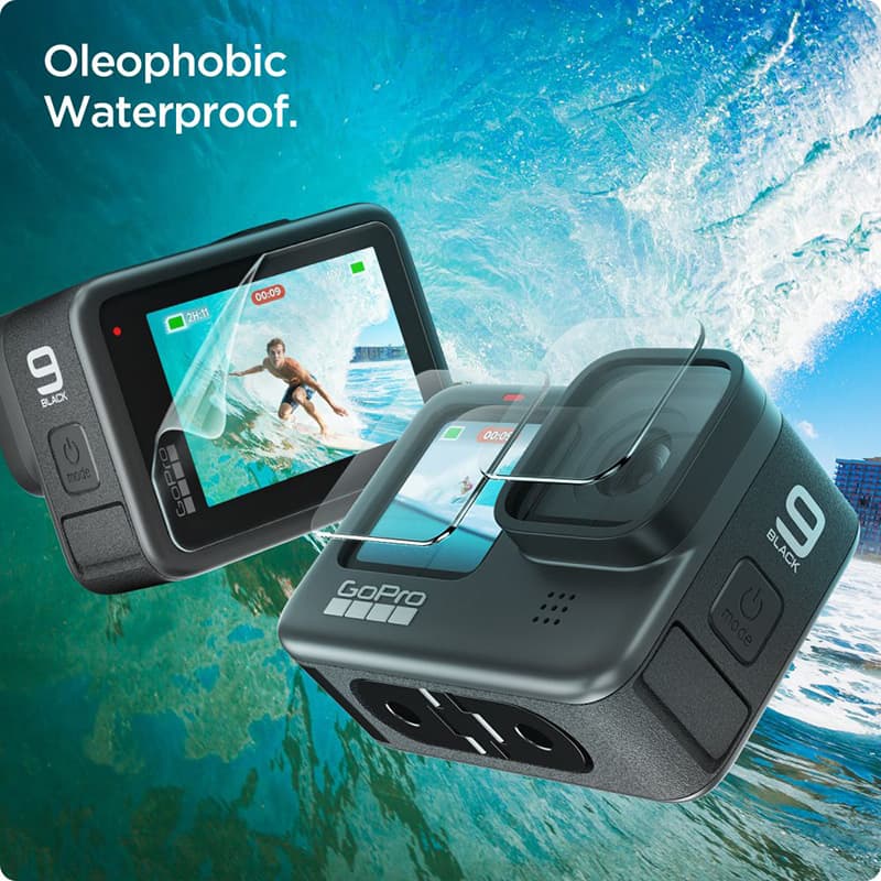 Spigen Glas.TR Slim + Film 2-Set - Glass and film set for GoPro Hero 12 / 11 / 10 / 9 (2 sets) 6
